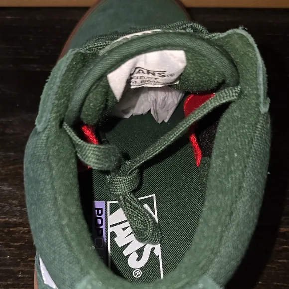 Vans Green Suede Sneakersgum Bottoms**