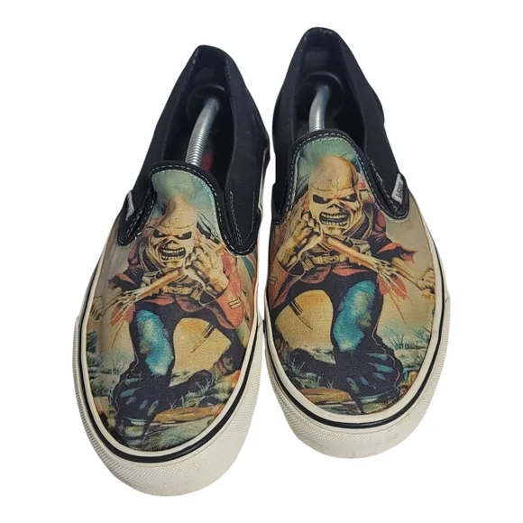 Vans Iron Maiden Graphic Print Shoes Sneakers Mens Size 7 SB5
