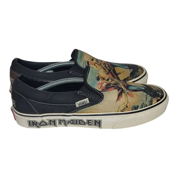Vans Iron Maiden Graphic Print Shoes Sneakers Mens Size 7 SB5