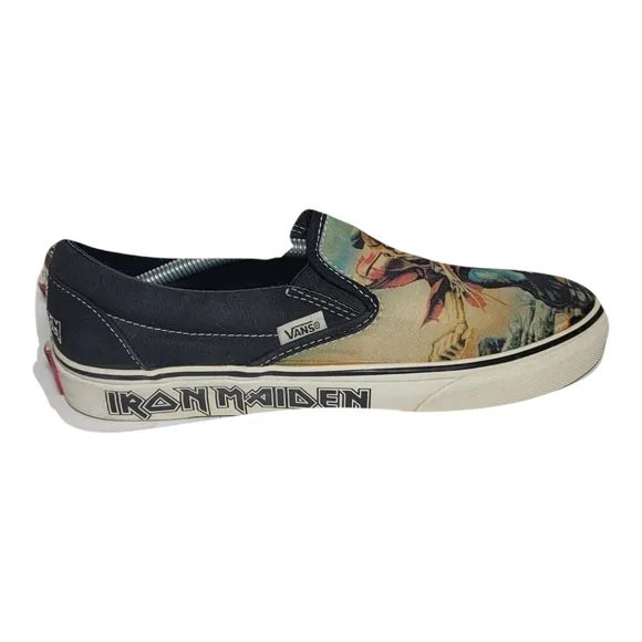 Vans Iron Maiden Graphic Print Shoes Sneakers Mens Size 7 SB5