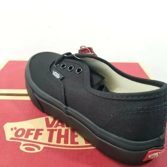 Vans Kids Authentic Canvas Black SIZE 1