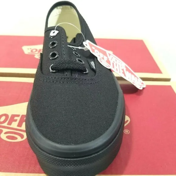 Vans Kids Authentic Canvas Black SIZE 1