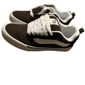 Vans Knu Skool Men's Sneakers Brown White Size 10 Athletic Shoes