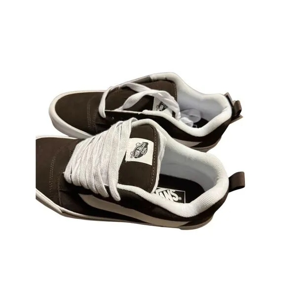 Vans Knu Skool Men's Sneakers Brown White Size 10 Athletic Shoes