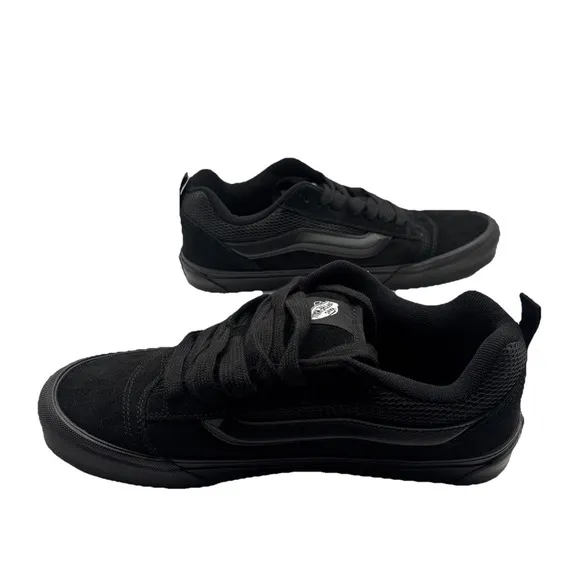 Vans Knu Skool Shoes - Black/Black - Size 10.5 - Skateboarding, Y2K - New In Box