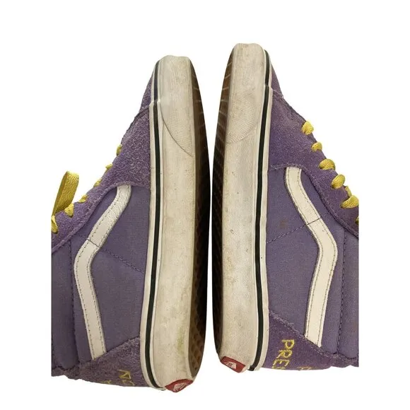 Vans Lisa Simpson unisex size kids 3.5 Women 5.0 Purple Suede Hi-Top Sneakers