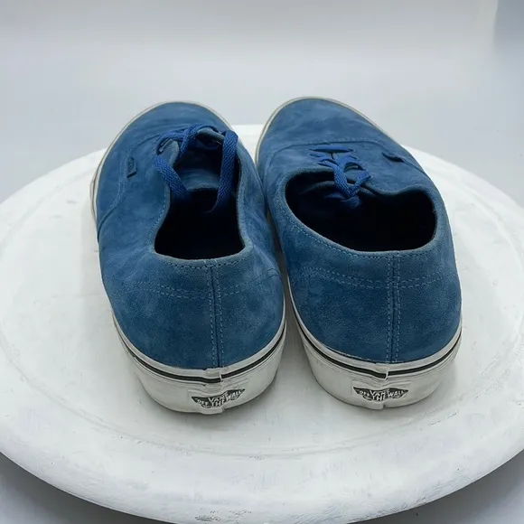 Vans Mens 8 Pro Blues Blue Ashes White  Suede Sneakers