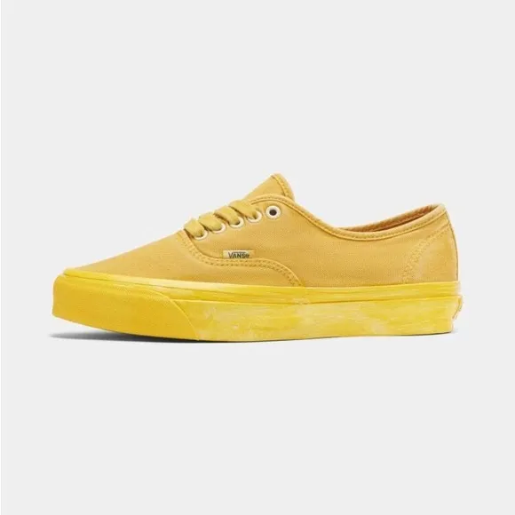 Vans Mens Authentic Reissue 44 LX Dip Dye Lemon Chrome platform sneakers
