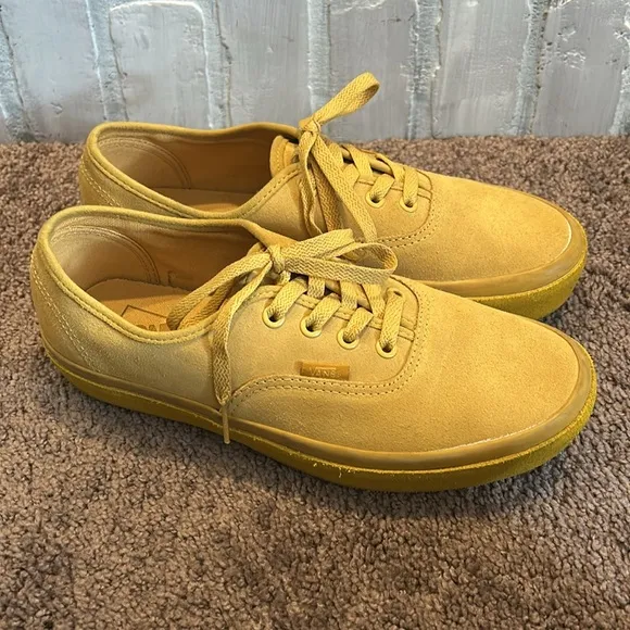 Vans Mens Authentic Reissue 44 LX Dip Dye Lemon Chrome platform sneakers