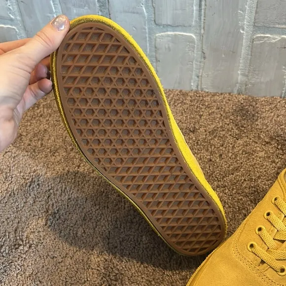 Vans Mens Authentic Reissue 44 LX Dip Dye Lemon Chrome platform sneakers