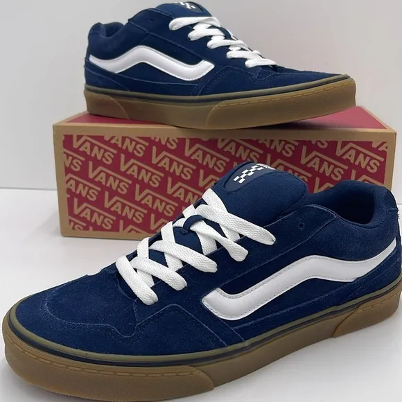 Vans Men’s Caldrone Suede Dress Blues/GumVN0A5JM2FS1 Sneakers