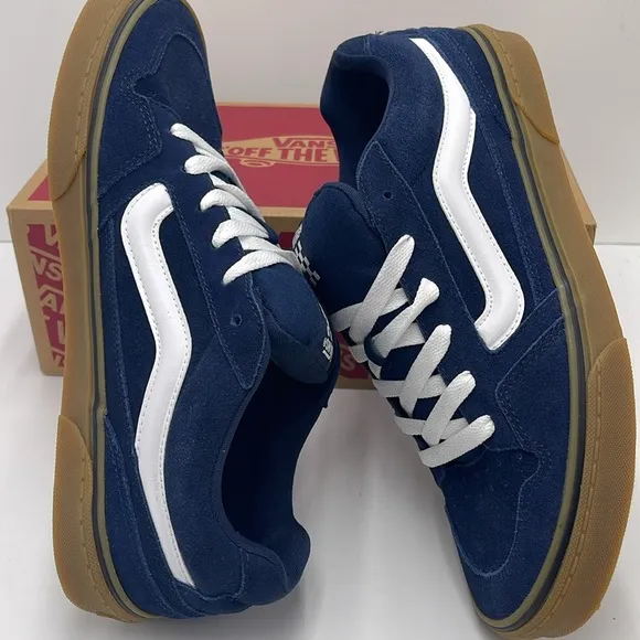 Vans Men’s Caldrone Suede Dress Blues/GumVN0A5JM2FS1 Sneakers