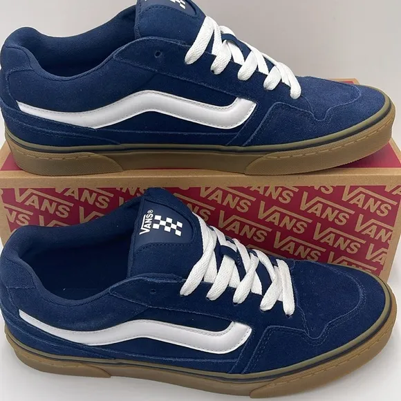 Vans Men’s Caldrone Suede Dress Blues/GumVN0A5JM2FS1 Sneakers