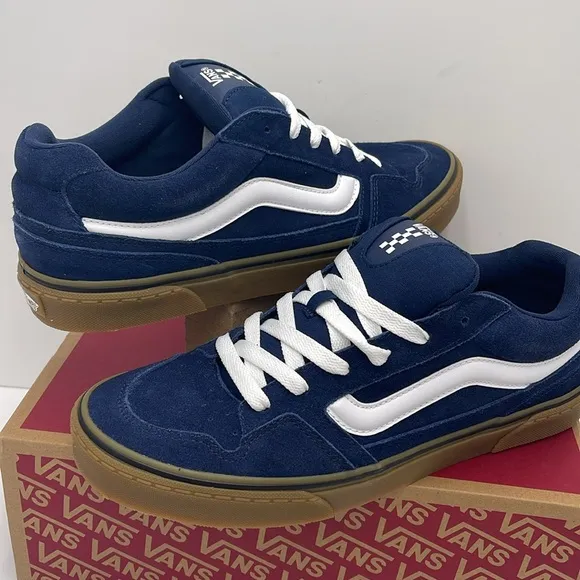 Vans Men’s Caldrone Suede Dress Blues/GumVN0A5JM2FS1 Sneakers