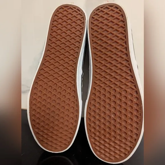 Vans Men's Slip-On Checkerboard Sneakers Military Green/White Size 12 MSRP $70