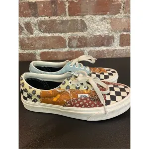 VANS Off The Wall Era Meadow Skate Shoes Patchwork Lace-Up Sneakers | 5.0Men's |