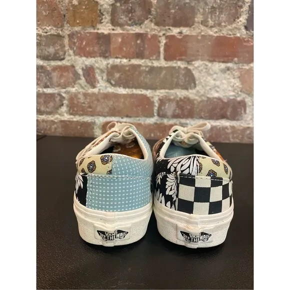 VANS Off The Wall Era Meadow Skate Shoes Patchwork Lace-Up Sneakers | 5.0Men's |