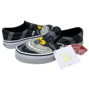 Vans Off The Wall Kids Youth X Disney Cheshire Cat Classic Slip On Shoes