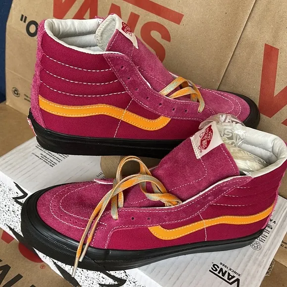 Vans Og Sk8-Hi Lx Heiry Suede Cerise/Apricot WMNS