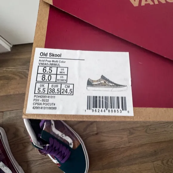 Vans Old Skool Acid Prep Plaid Sneakers