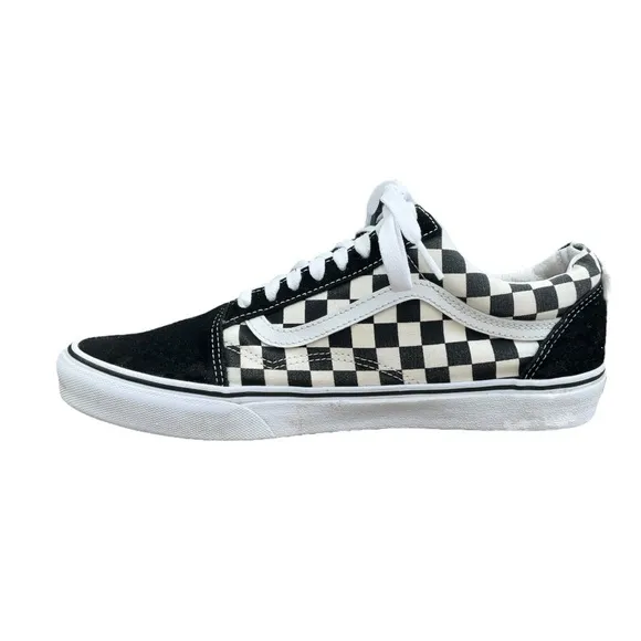 Vans Old Skool Checkerboard Classic Skate Shoes Size 11