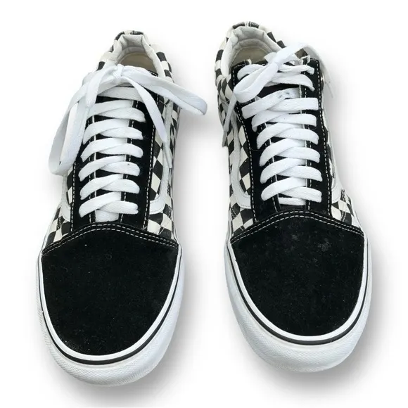Vans Old Skool Checkerboard Classic Skate Shoes Size 11
