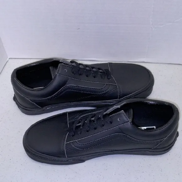 Vans Old Skool Classic Tumble black leather