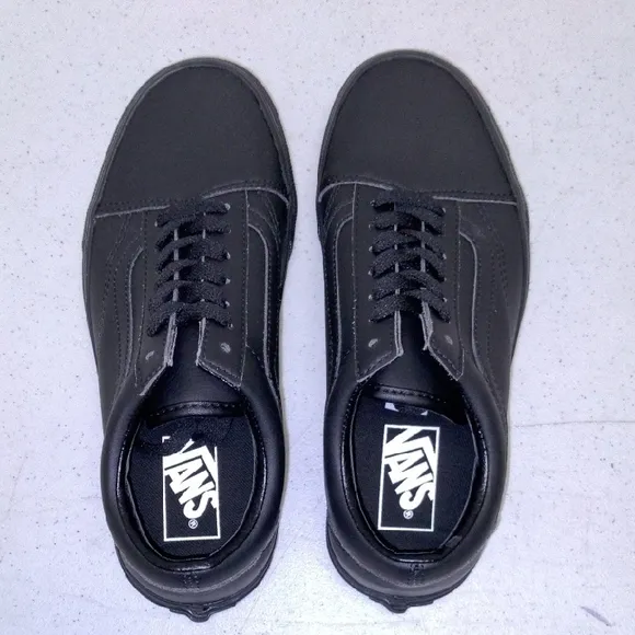 Vans Old Skool Classic Tumble black leather