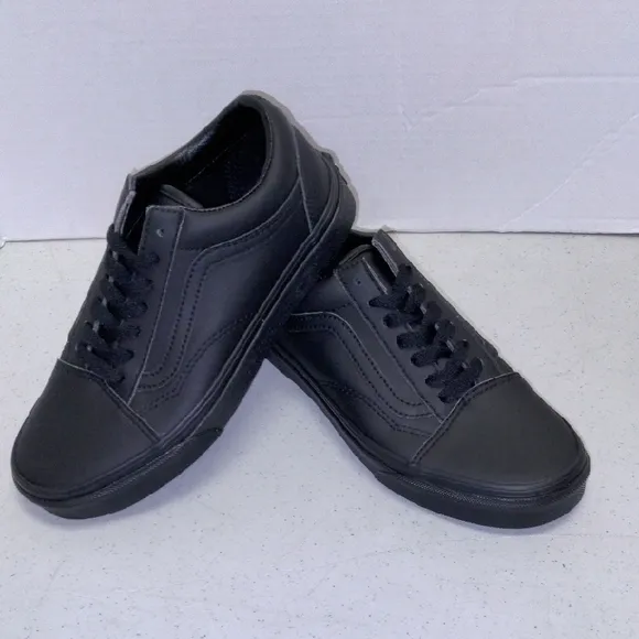 Vans Old Skool Classic Tumble black leather