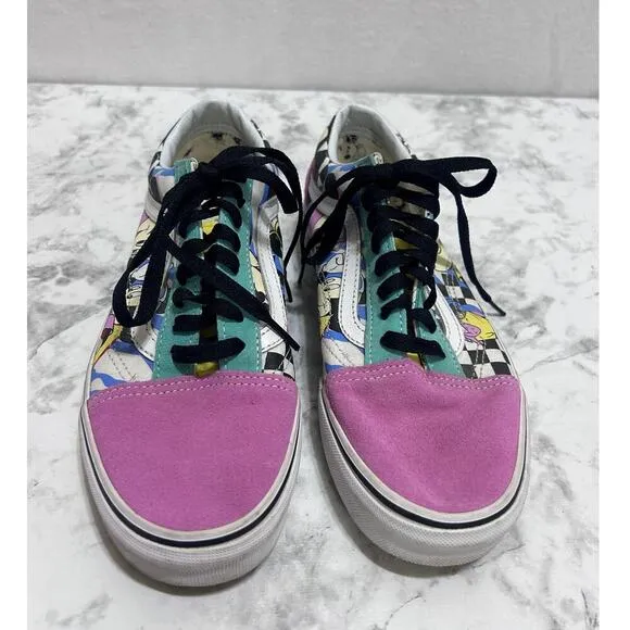 Vans Old Skool Disney 80s Mickey Mouse Limited Edition Sneaker 6.5 Suede Pastel