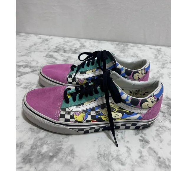 Vans Old Skool Disney 80s Mickey Mouse Limited Edition Sneaker 6.5 Suede Pastel