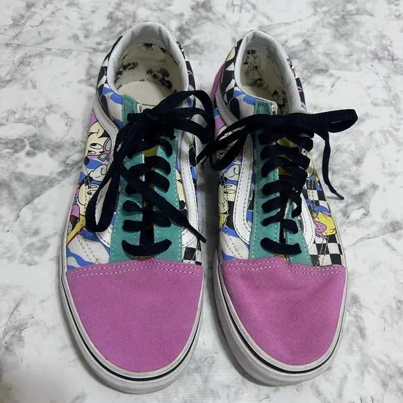 Vans Old Skool Disney 80s Mickey Mouse Limited Edition Sneaker 6.5 Suede Pastel