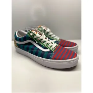 Vans Old Skool Multicolor Striped Classic Lace Up Shoes Size 11.5 Men’s