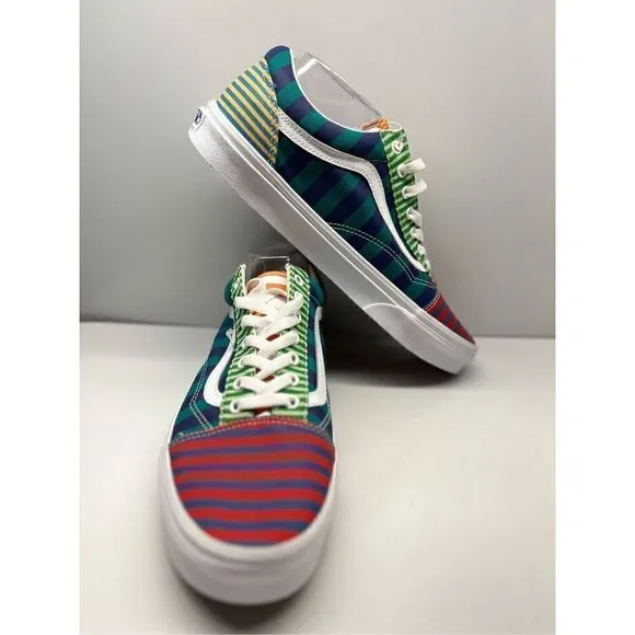 Vans Old Skool Multicolor Striped Classic Lace Up Shoes Size 11.5 Men’s