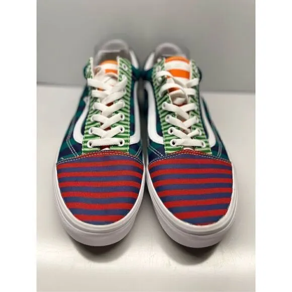 Vans Old Skool Multicolor Striped Classic Lace Up Shoes Size 11.5 Men’s