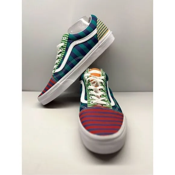 Vans Old Skool Multicolor Striped Classic Lace Up Shoes Size 11.5 Men’s
