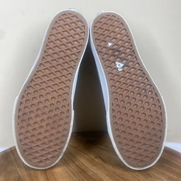 Vans Old Skool Off The Wall Womens Brown White Size 8.5 Platform Low Top Shoes