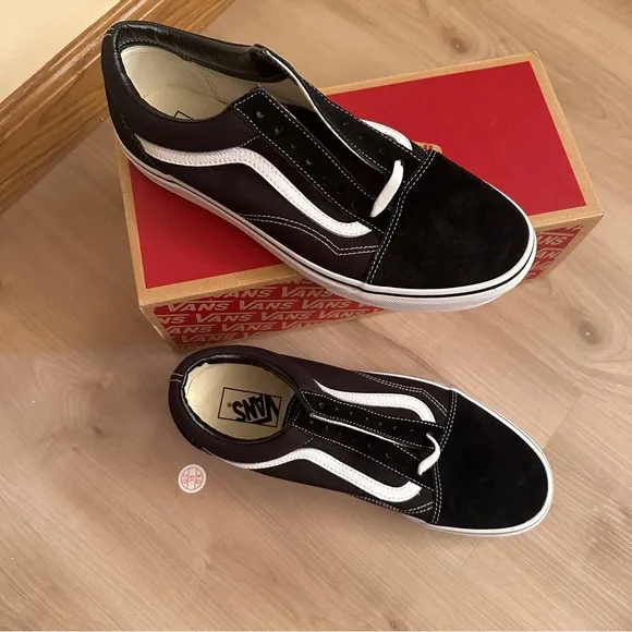 Vans Old Skool School Black White Classic Shoes Suede Canvas Upper M11