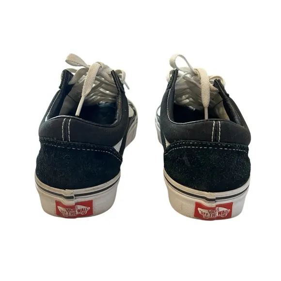 Vans Old Skool Shoes Black and White Sneakers, Size 7