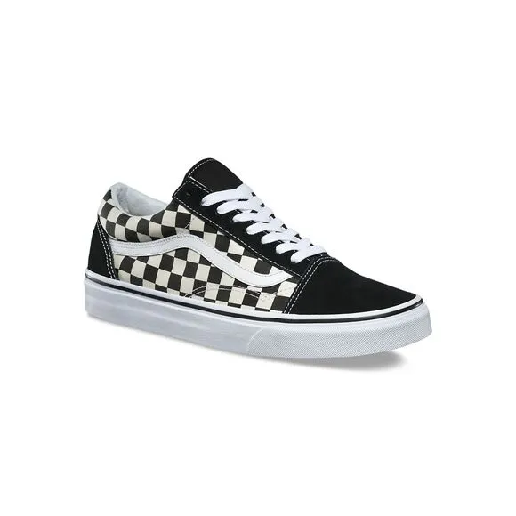 Vans Old Skool Skate Sneaker Shoes Black White Size Women 12 - Men 10.5