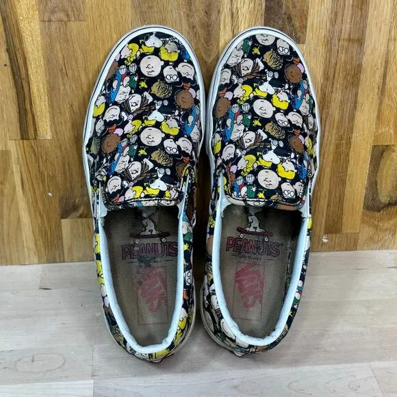 Vans Peanuts, Charlie Brown Classic Slip On Sneaker 8