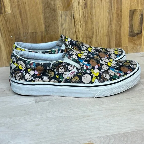 Vans Peanuts, Charlie Brown Classic Slip On Sneaker 8