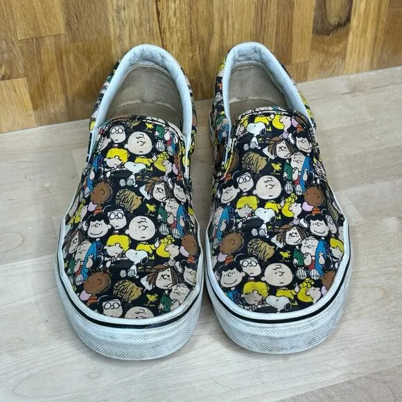 Vans Peanuts, Charlie Brown Classic Slip On Sneaker 8