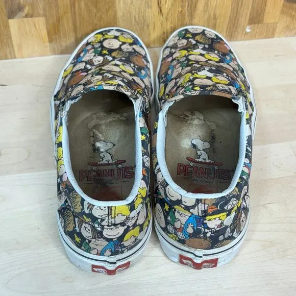 Vans Peanuts, Charlie Brown Classic Slip On Sneaker 8