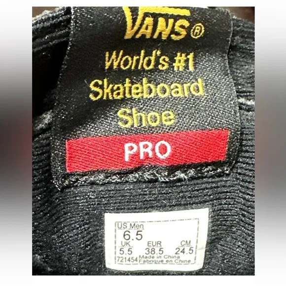 Vans Pro-Classics Hi Top Skateboard Men's/ Youth Size 6.5 Women's Size 8