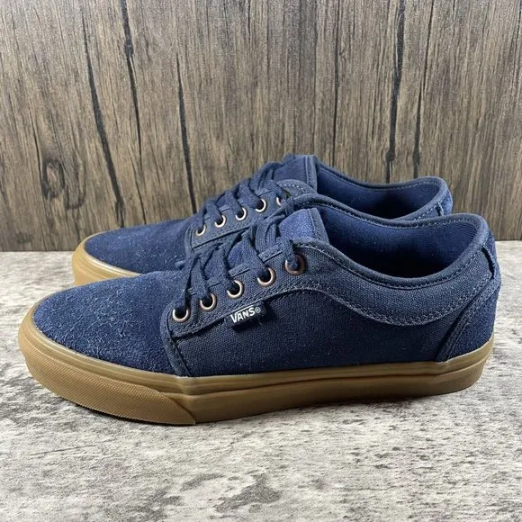 VANS PRO Old Skool Suede Blue Sz 7.5 Men Low Athletic Skate Sneakers
