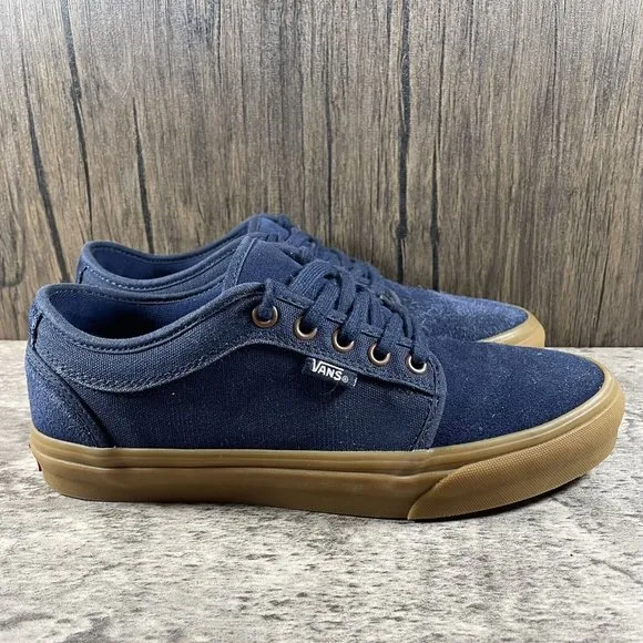 VANS PRO Old Skool Suede Blue Sz 7.5 Men Low Athletic Skate Sneakers