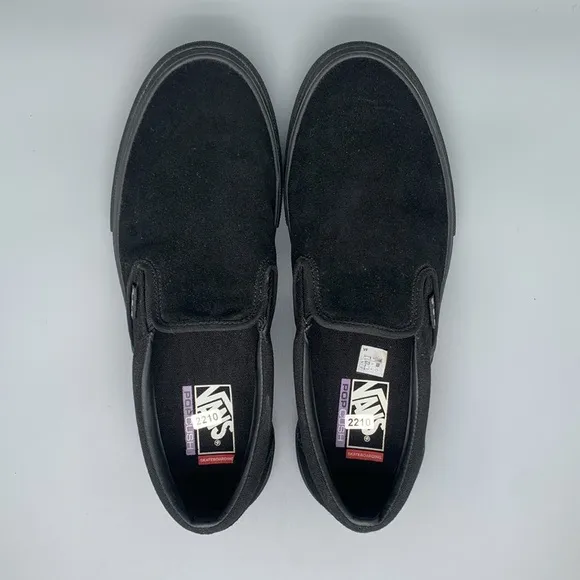 Vans Pro Slip-On Black Skate Shoes Men's Sz 13