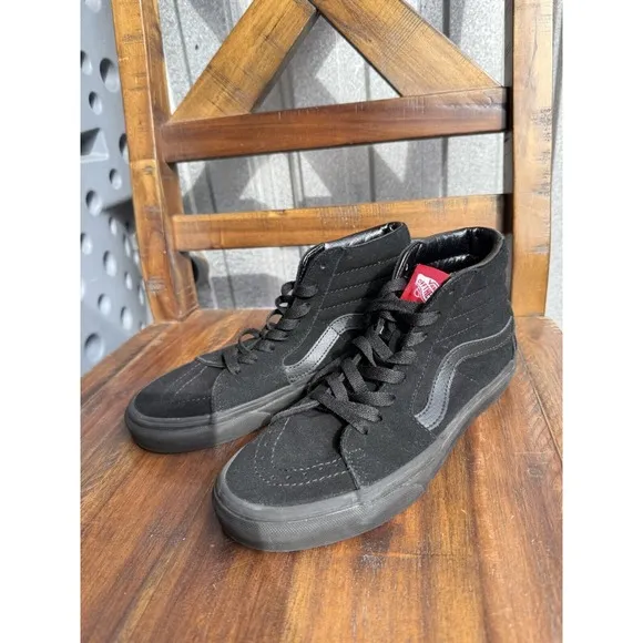 VANS SK8-Hi Black/ Black Skate Shoes Mens 5 | Women's 7 Sneakers VN-000TS9BJ4