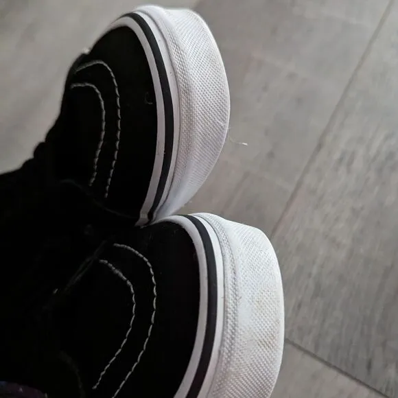 Vans Sk8 Hi Cosmic Galaxy Nebula Men’s 10 Suede Sneakers Black Purple